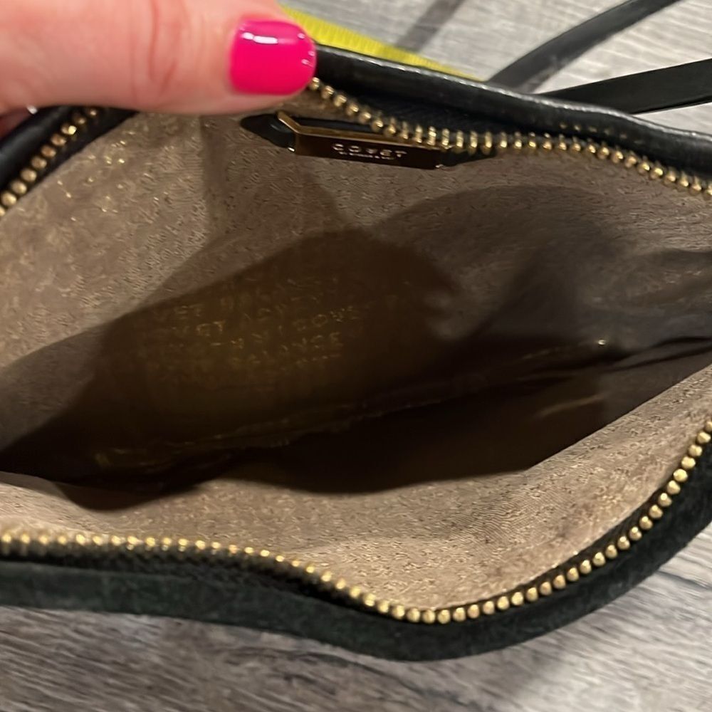 Stella & Dot COVET Highline leather suede mini crossbody purse black ($159) - Picture 14 of 16